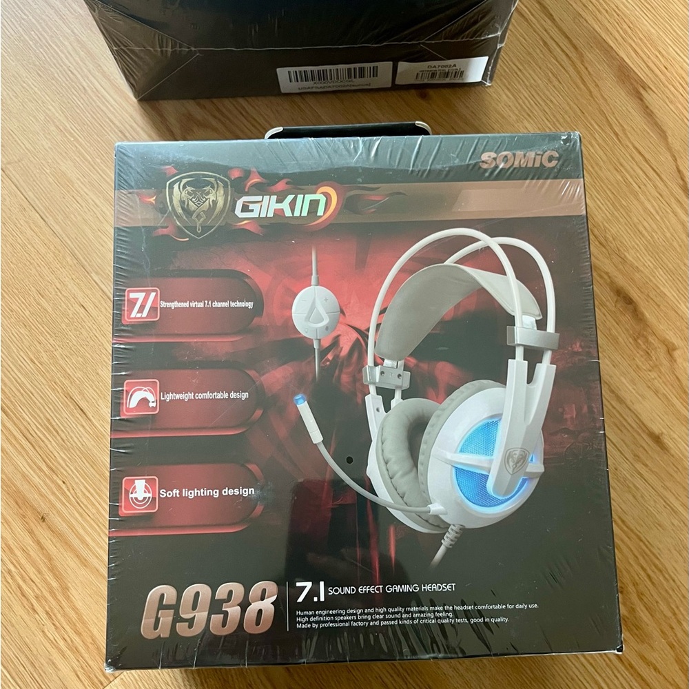 New Gaming Headset for PC LED Lights USB Plug